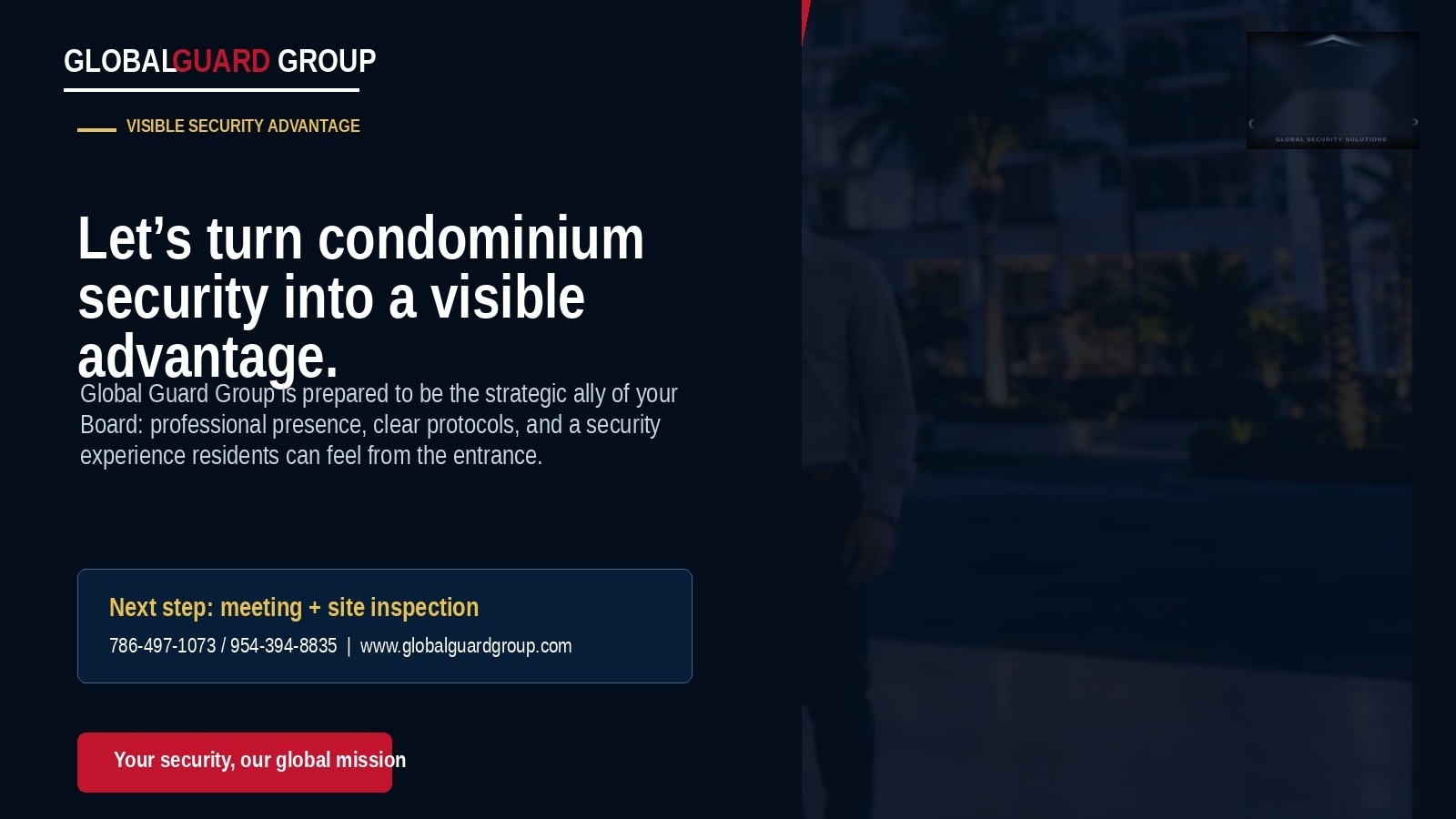 Convirtamos la seguridad del condominio en una ventaja visible